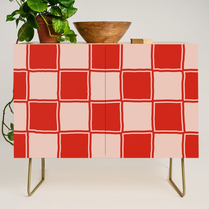 cola red checker Credenza Gallery Image 1