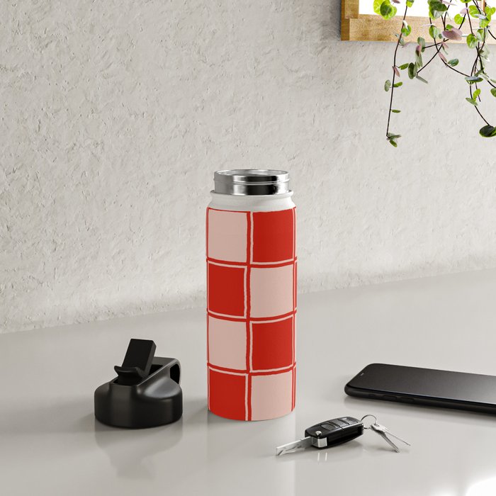 cola red checker Water Bottle Gallery Image 4