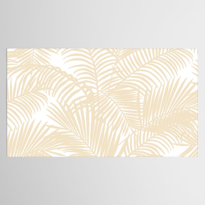Modern tropical elegant ivory palm tree pattern Tablecloth Gallery Image 2