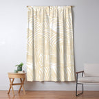 Modern tropical elegant ivory palm tree pattern Window Curtain Gallery Image 5