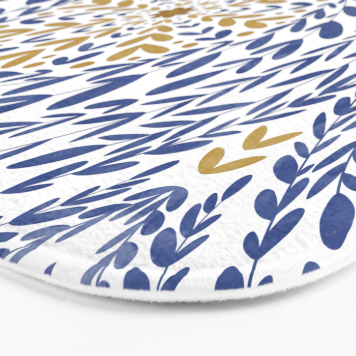 Intricate modern nature tile B Bath Mat Gallery Image 3