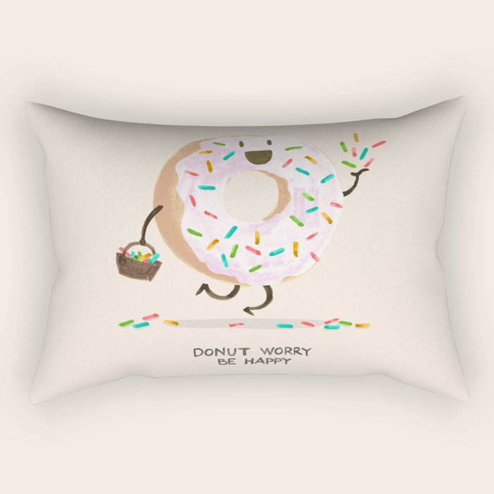 Be Happy Rectangular Pillow Gallery Image 1