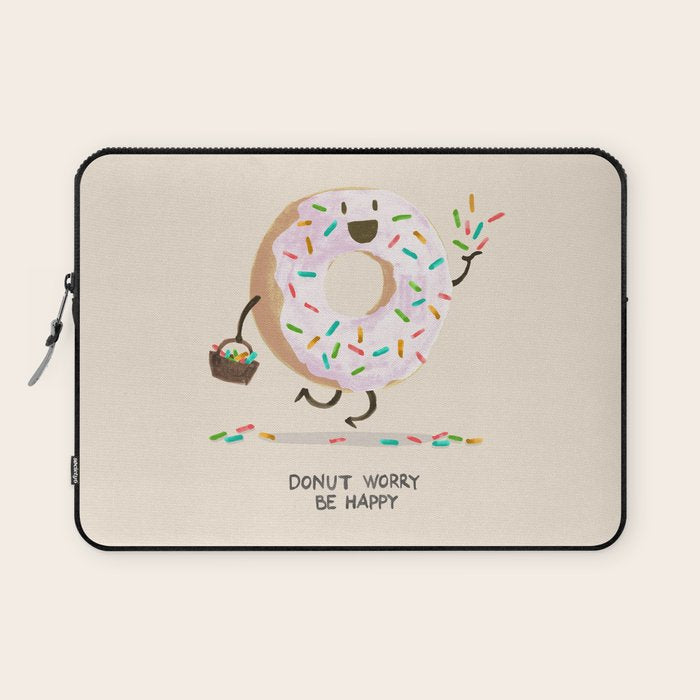 Be Happy Laptop Sleeve Gallery Image 1