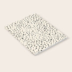 Painted Smudge Dots Organic Pattern in Black and Almond Cream Notebook Gallery Image 2