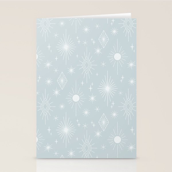 Celestial Boho Diamonds . Silver Sky Stationery Card Gallery Image 2