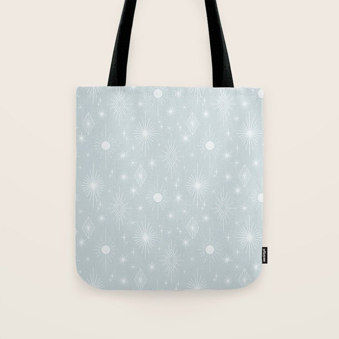 Celestial Boho Diamonds . Silver Sky Tote Bag Gallery Image 1