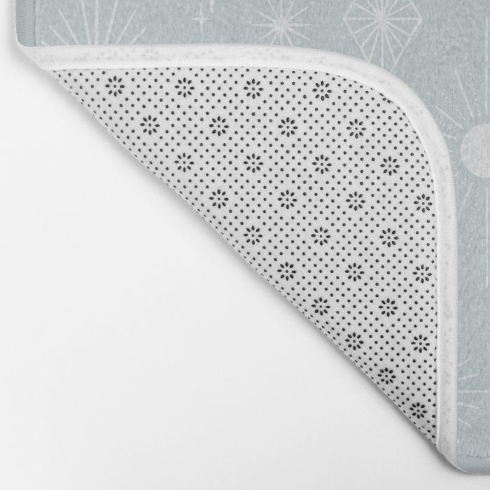Celestial Boho Diamonds . Silver Sky Bath Mat Gallery Image 2