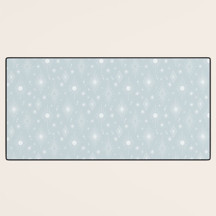 Celestial Boho Diamonds . Silver Sky Desk Mat Gallery Image 3
