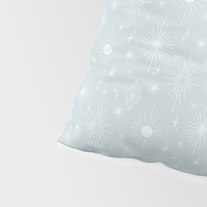 Celestial Boho Diamonds . Silver Sky Pillow Sham Gallery Image 4