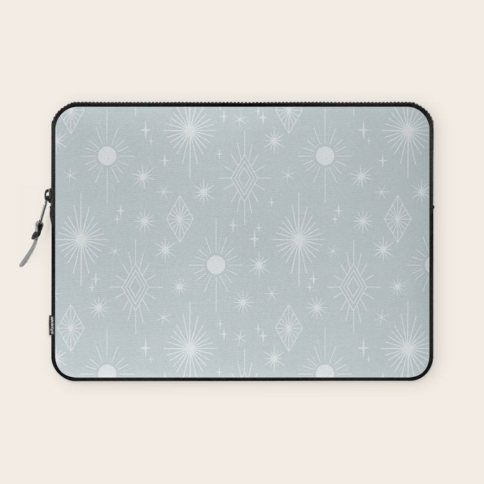 Celestial Boho Diamonds . Silver Sky Laptop Sleeve Gallery Image 1