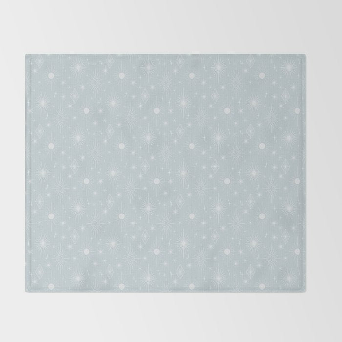 Celestial Boho Diamonds . Silver Sky Throw Blanket Gallery Image 2