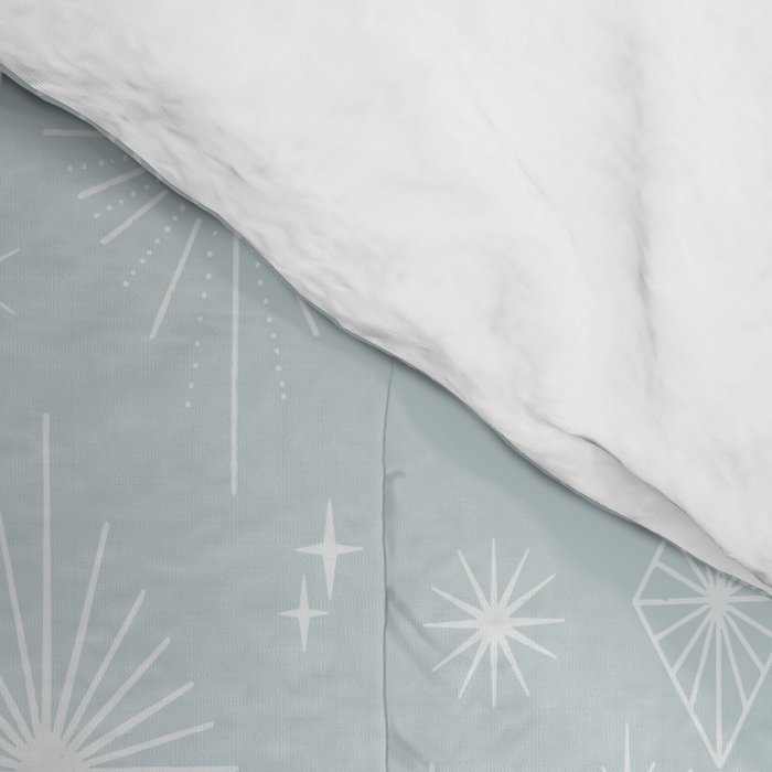 Celestial Boho Diamonds . Silver Sky Comforter Gallery Image 4