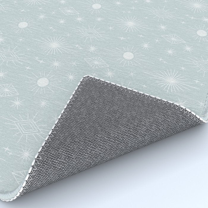Celestial Boho Diamonds . Silver Sky Rug Gallery Image 4