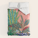 Pink Indoor Plant Still Life with Lion x The Sill Comforter Gallery Image 6