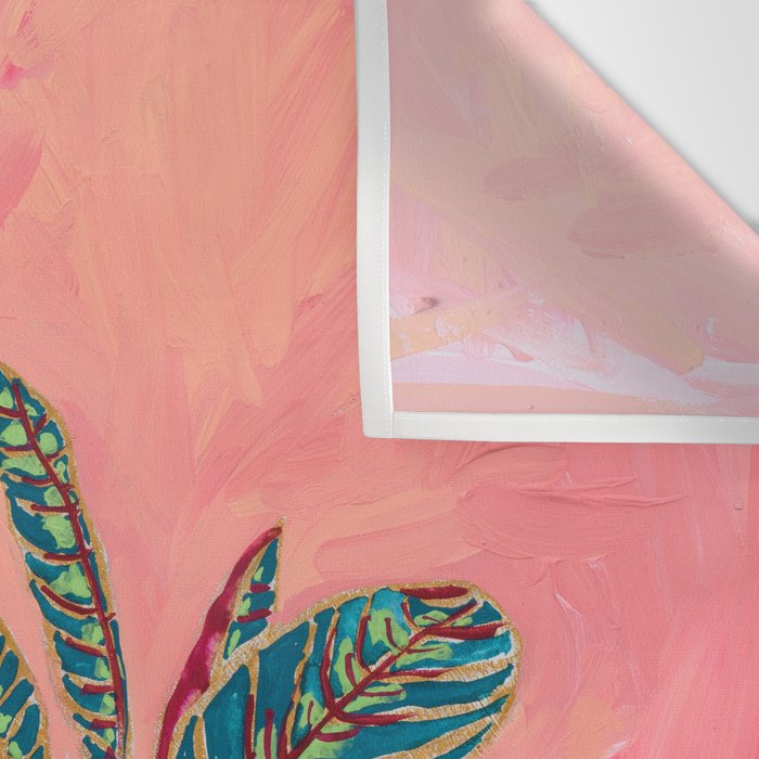 Pink Indoor Plant Still Life with Lion x The Sill Wall Tapestry Gallery Image 3