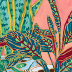 Pink Indoor Plant Still Life with Lion x The Sill Coffee Mug Gallery Image 2