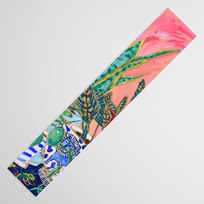 Pink Indoor Plant Still Life with Lion x The Sill Table Runner Gallery Image 3