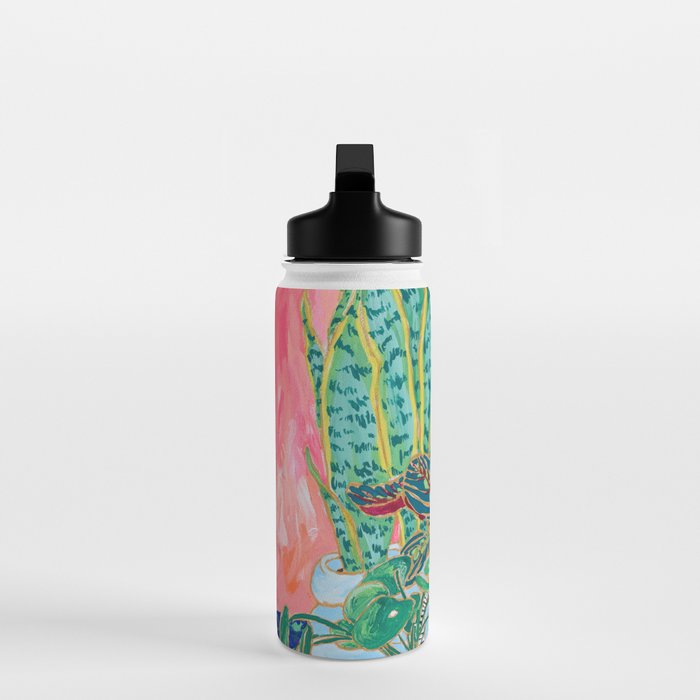 Pink Indoor Plant Still Life with Lion x The Sill Water Bottle Gallery Image 3