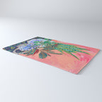 Pink Indoor Plant Still Life with Lion x The Sill Rug Gallery Image 3