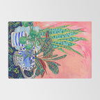 Pink Indoor Plant Still Life with Lion x The Sill Rug Gallery Image 2