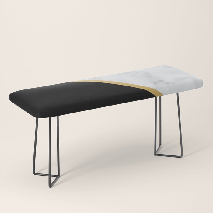 Marble, Stone, Color Block, Minimalist Art Bench Gallery Image 1