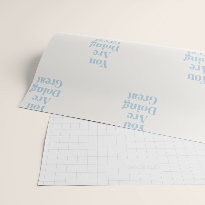 You Are Doing Great Baby Blue Wrapping Paper Gallery Image 2