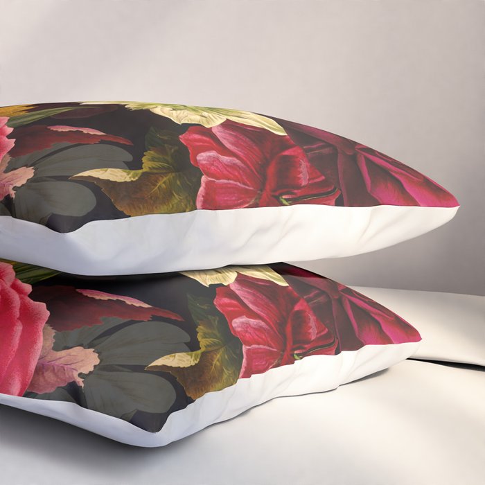 Vintage & Shabby Chic - Mystical Night Roses Bouquet Pillow Sham Gallery Image 3