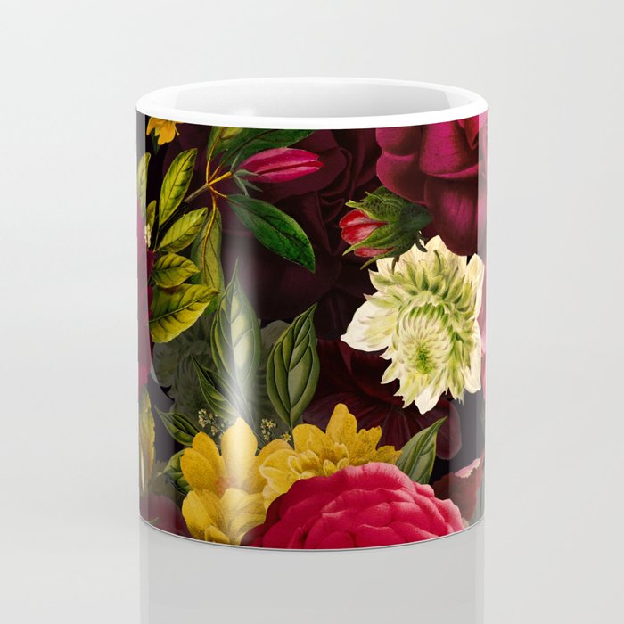 Vintage & Shabby Chic - Mystical Night Roses Bouquet Coffee Mug Gallery Image 4
