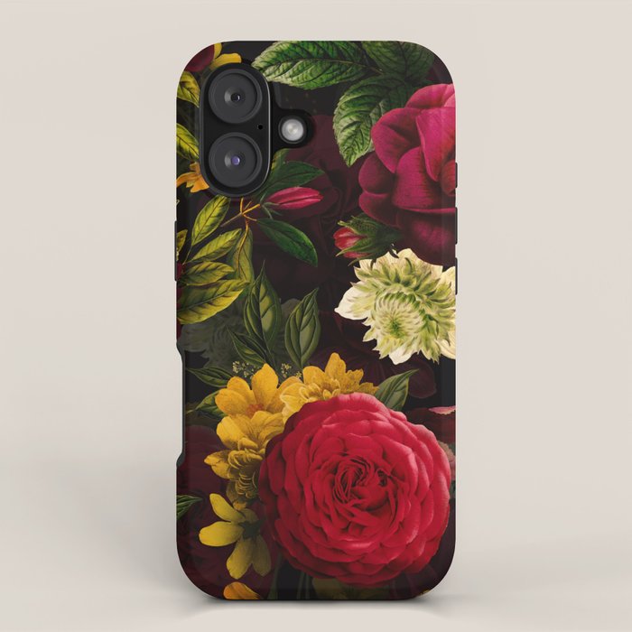 Vintage & Shabby Chic - Mystical Night Roses Bouquet iPhone Case Gallery Image 1