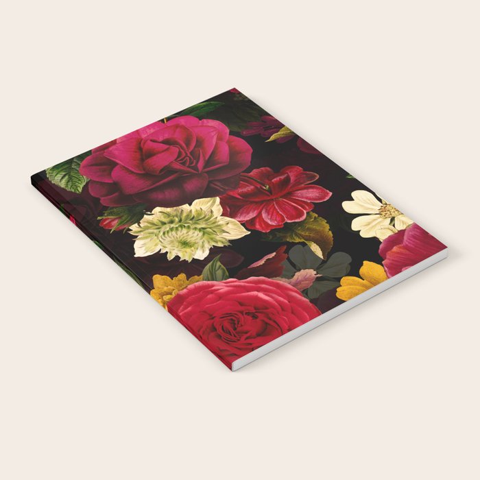 Vintage & Shabby Chic - Mystical Night Roses Bouquet Notebook Gallery Image 2