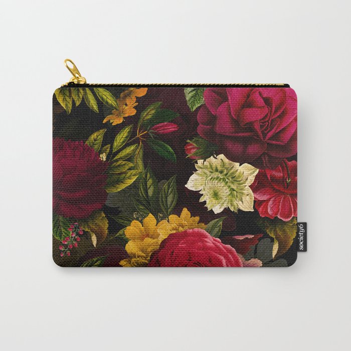 Vintage & Shabby Chic - Mystical Night Roses Bouquet Carry All Pouch Gallery Image 1