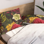 Vintage & Shabby Chic - Mystical Night Roses Bouquet Pillow Sham Gallery Image 2