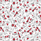 Christmas cat jumble white Coffee Mug Gallery Image 2