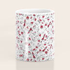 Christmas cat jumble white Coffee Mug Gallery Image 4