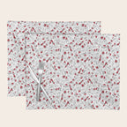 Christmas cat jumble white Placemat Gallery Image 1