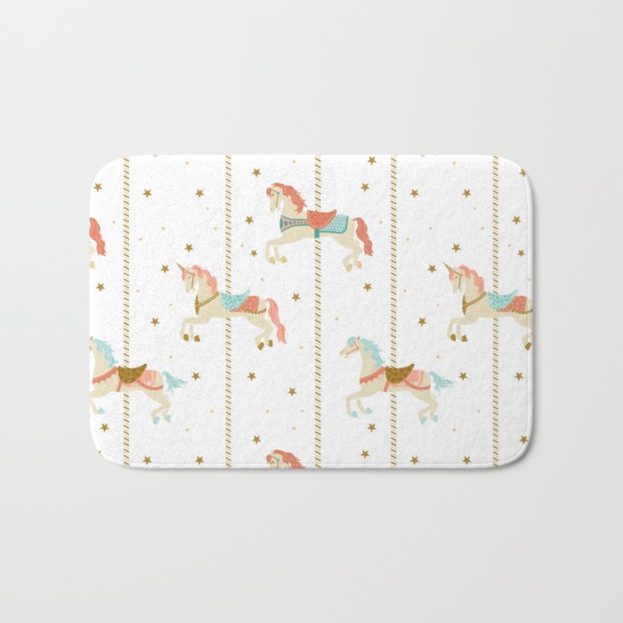 Carousel Horses Bath Mat Gallery Image 1