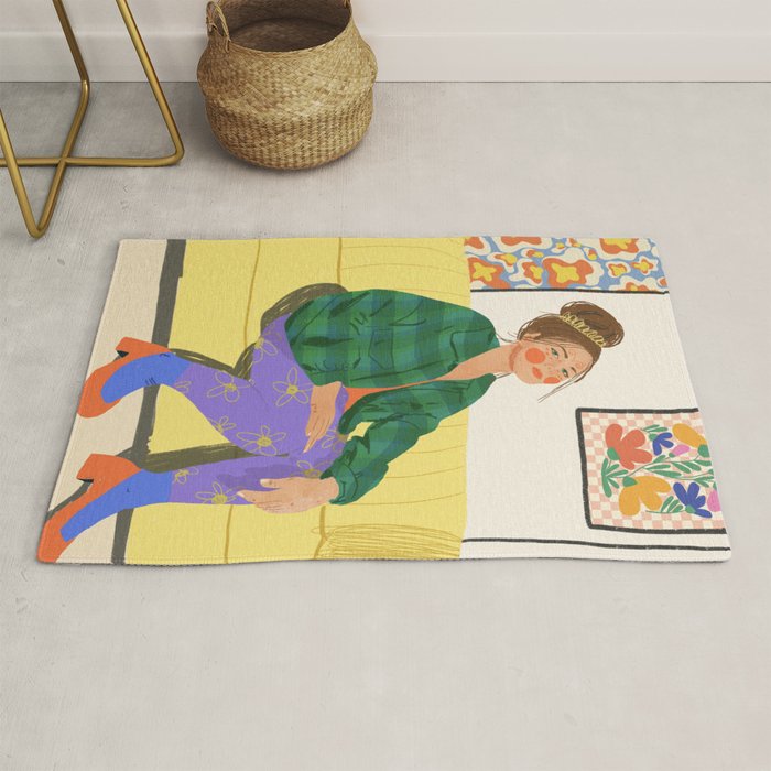 Messy bun Rug Gallery Image 1