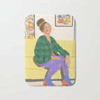 Messy bun Bath Mat Gallery Image 1