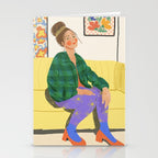 Messy bun Stationery Card Gallery Image 2