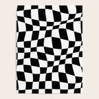 Warped Checkered Pattern (black/white) Poster Gallery Image 4