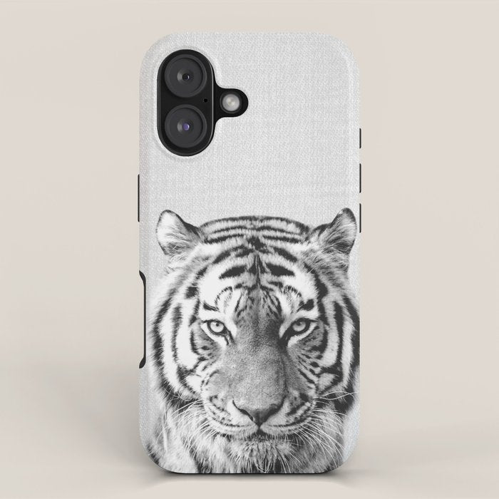 Tiger - Black & White iPhone Case Gallery Image 1