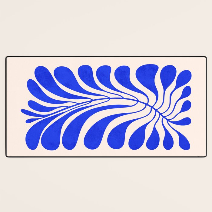 Electrik Blue Ferns: Matisse Edition Desk Mat Gallery Image 3