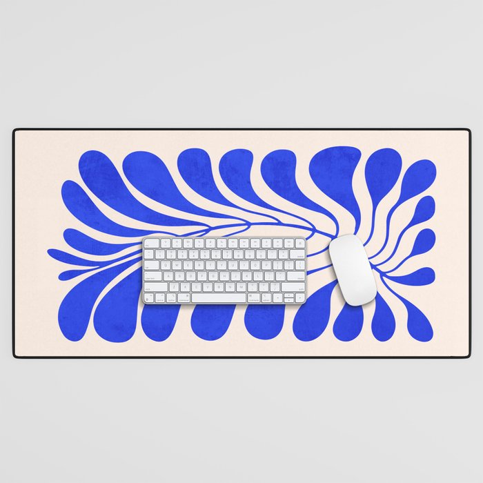Electrik Blue Ferns: Matisse Edition Desk Mat Gallery Image 1