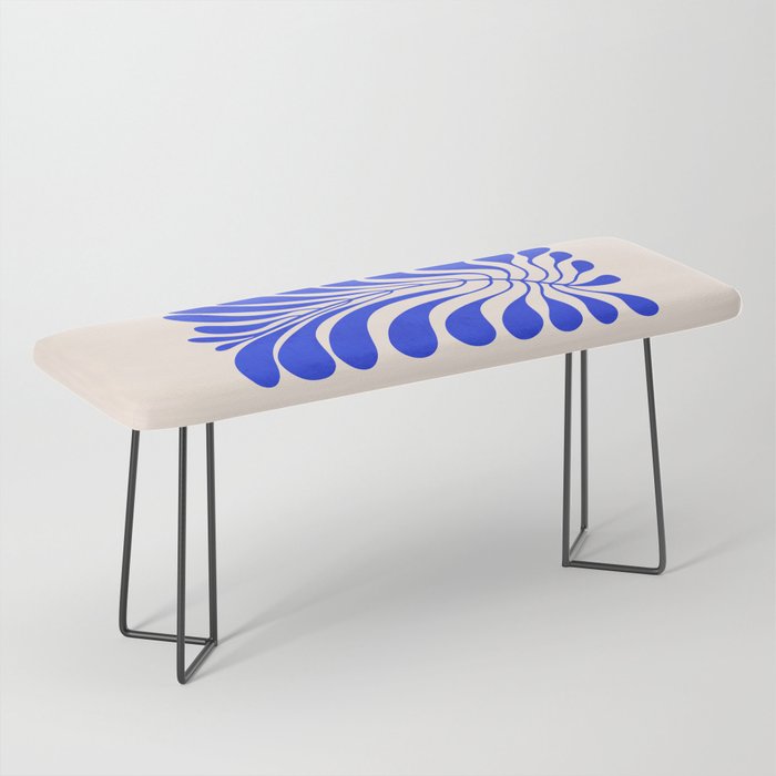 Electrik Blue Ferns: Matisse Edition Bench Gallery Image 1