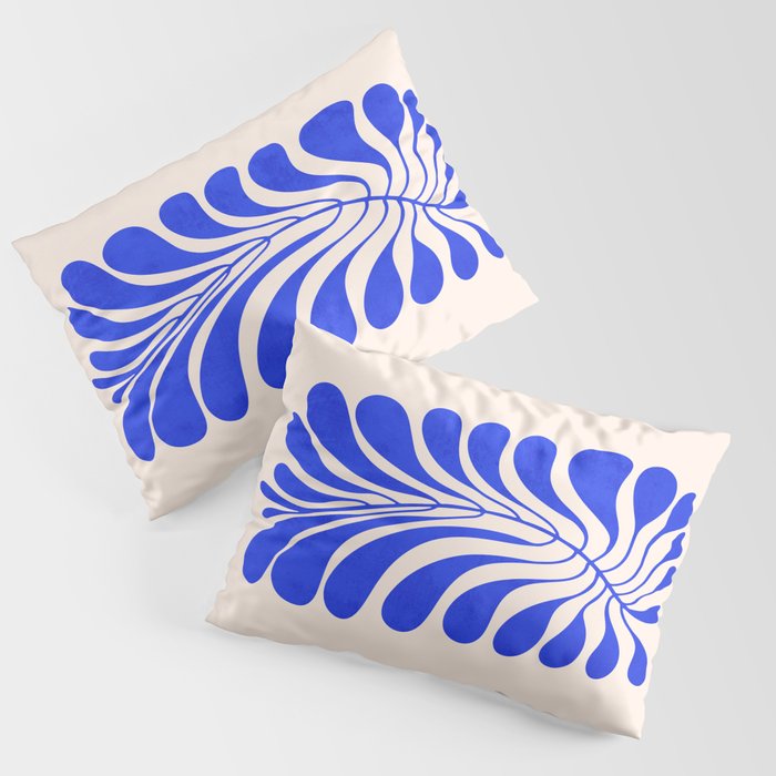 Electrik Blue Ferns: Matisse Edition Pillow Sham Gallery Image 3