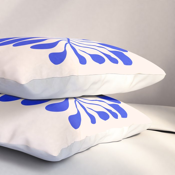 Electrik Blue Ferns: Matisse Edition Pillow Sham Gallery Image 3