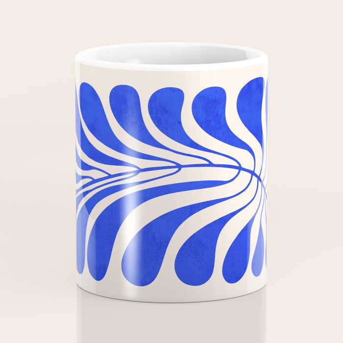 Electrik Blue Ferns: Matisse Edition Coffee Mug Gallery Image 4