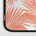 Modern blush coral simple tropical  palm tree pattern Laptop Sleeve Gallery Image 3