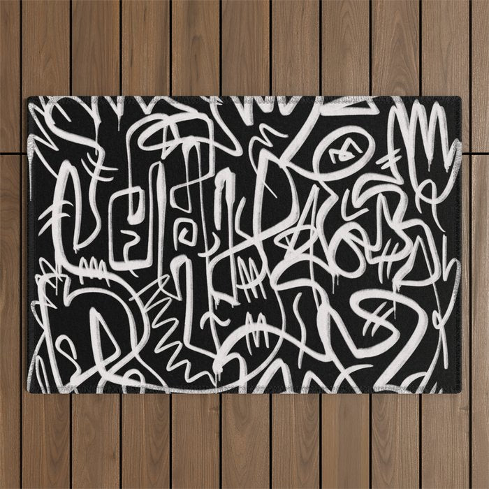 Ink Outdoor Rug Gallery Image 1