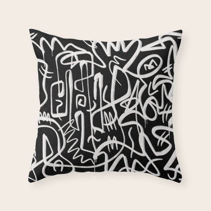 Ink Throw Pillow Gallery Image 6